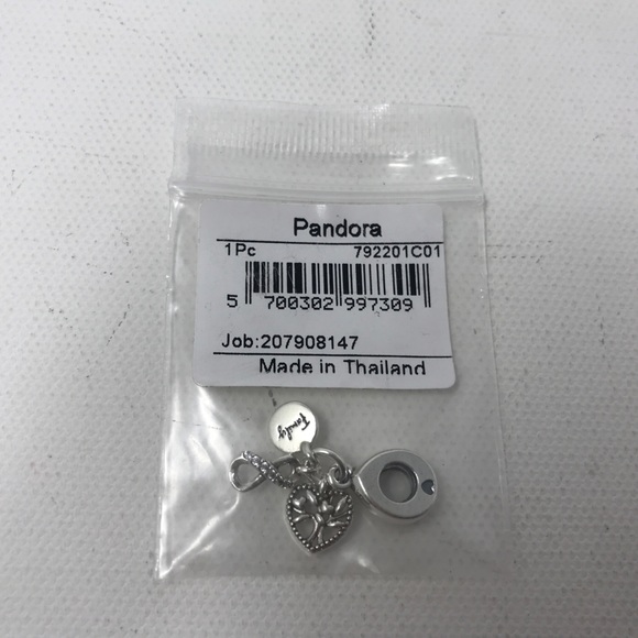 Pandora Family Infinity Triple Dangle Charm, Women's OS - Sterling Silver - Picture 4 of 6